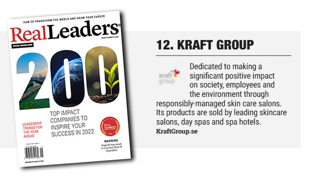 Kraft Group i Real Leaders Impact Awards 2022